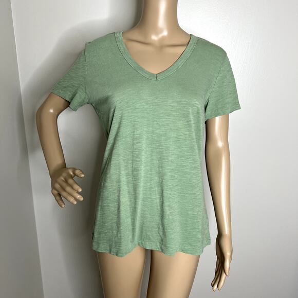 Universal Thread Green V Neck Short Sleeve Tee - Picture 1 of 8
